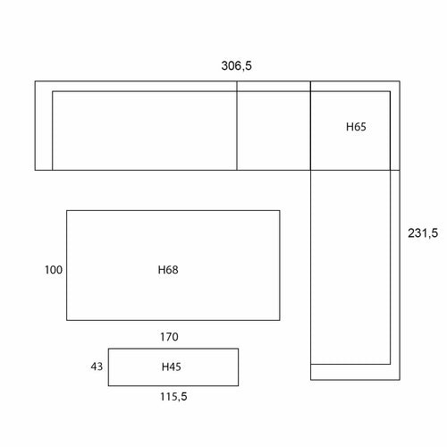 Garden Impressions lounge dining set Malakka taupe - valley sand - 6-delig