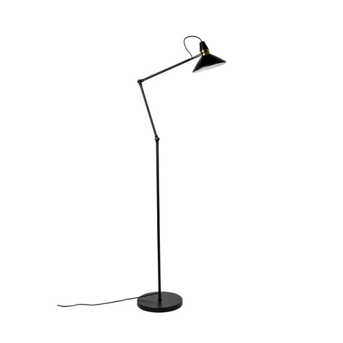 Housecraft Living Jona Vloerlamp/ Staande Leeslamp Zwart - vtwonen shop