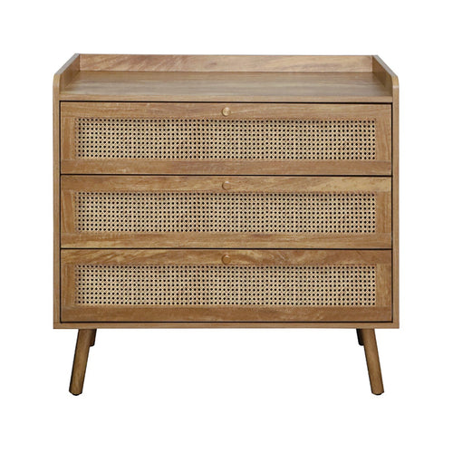 Calicosy - Ladekast 3 lades - Licht hout - 39x80x79 cm