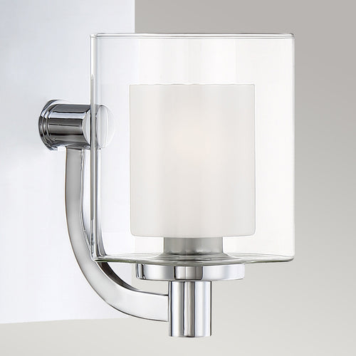 Elstead Quoizel Kolt Wandlamp Gepolijst Chroom, IP44