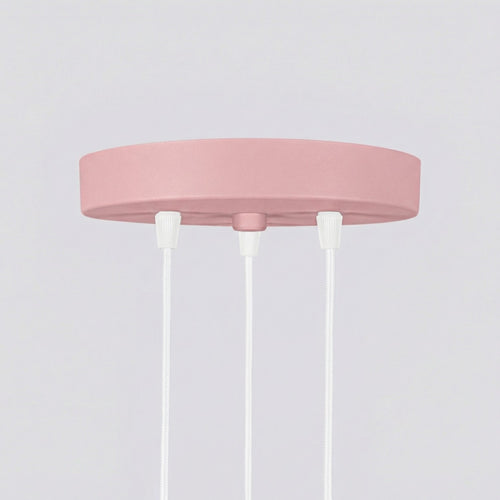 Sollux Lighting Hanglamp KARBON 3P roze - 19,5x19,5x108cm