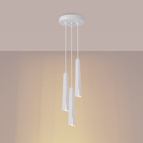 Sollux Lighting Hanglamp PRYSM 3P wit - 19,5x19,5x120cm