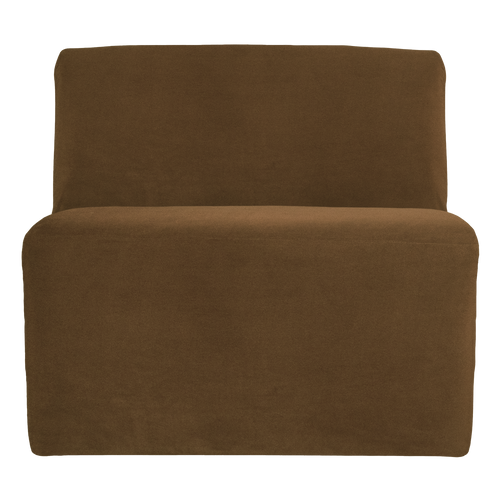 WOOOD 1-zits bank Mojo Base - Velvet - Honinggeel - 74x84x97