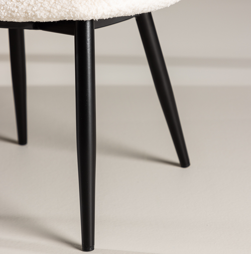 Nest living Thor teddystof kinderstoel wit - vtwonen shop