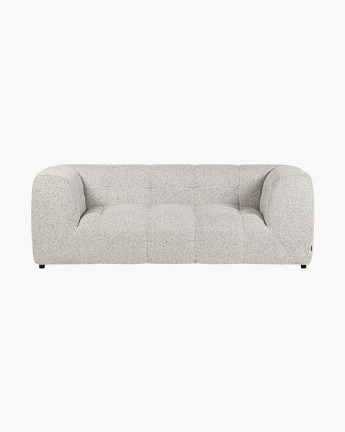 noo.ma Bolbi 2-zits bank - Clay Grey Mélange, pluche ontwerp