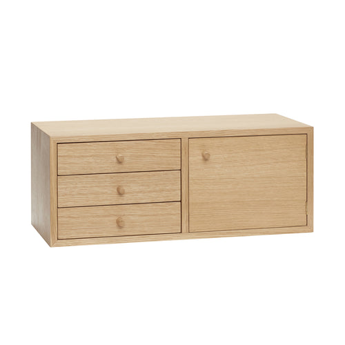 Hübsch schap Piccolo - mdf/oak veneer - 50x22xh20cm