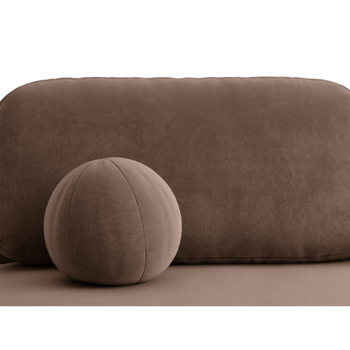 Cosmopolitan Design - Slaapbank met opbergdoos Sophia 3-zits, flueel chocolade - 110x202x89cm