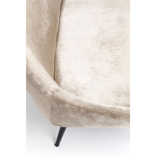 Kare Design Eetkamerbank East Side fluweel beige - vtwonen shop