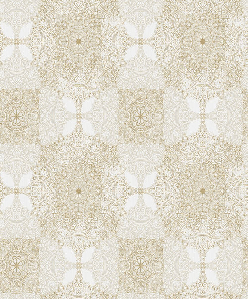 Masureel behang art deco motief wit - 53 cm x 10.05 m - 632309 - vtwonen shop