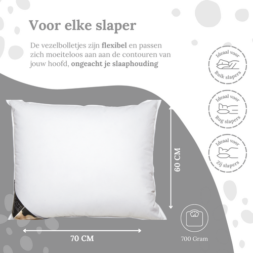 Ten Cate hoofdkussen synthetisch - 60x70 - vtwonen shop