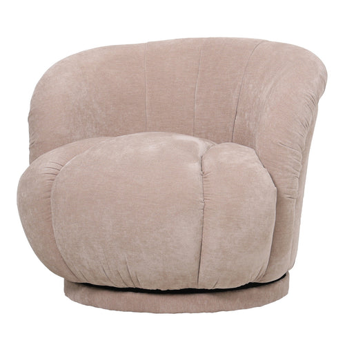 DÉJA Living Draaifauteuil Arby - Taupe Stof - 86x84x70cm