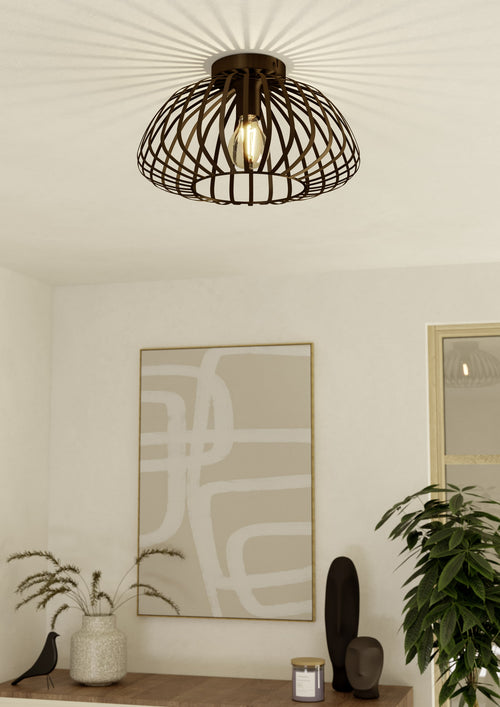 EGLO plafondlamp Espinal - e27 - ø 38.5 cm - brons - staal - vtwonen shop