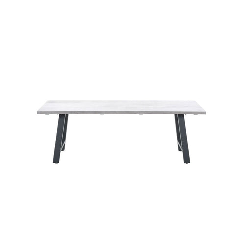 Olympus tafel - 220x100 cm - carbon black - grey teak look - vtwonen shop