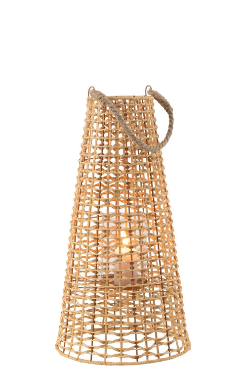 J-Line lantaarn Anais - rotan - naturel - large