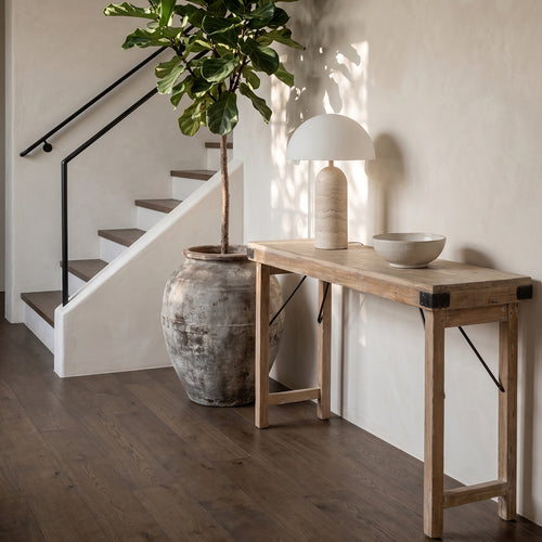 Raw materials inklapbare tafel Limewash - naturel - 170x40x76 cm cm