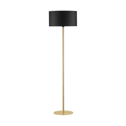 Nova Luce SIBNIA Vloerlamp met kap, messing goud, zwart E27 1x12W