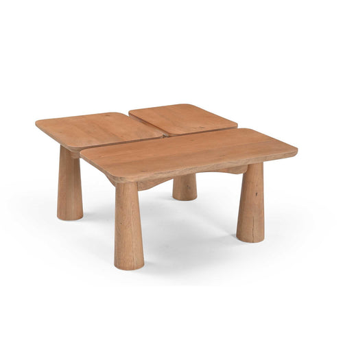 Starfurn Salontafel Vona - Organisch Naturel Hout - 80x70x36cm