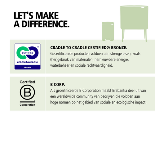 Brabantia Prullenbak Bo - 12 L - mineral infinite grey - vtwonen shop