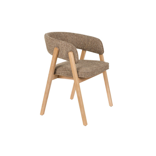 Zuiver Bright Eetkamerstoel Armleuning Bruin - vtwonen shop