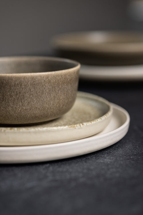 Mimo Homeware serviesset Dreamy Ivory & On The Rocks - 4-delig - 2 personen