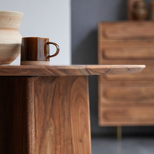 Tikamoon Ronde tafel van massief palissander voor 4 personen - Bruin - vtwonen shop