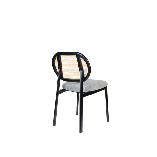 Zuiver Spike Eetkamerstoel Naturel Rotan/ Grijs - vtwonen shop