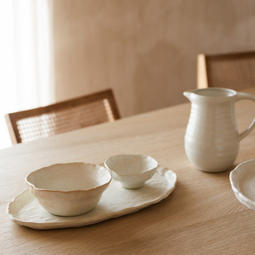 S|P Collection - Kom 16xH6,5cm beige Nomad - Set van 2 - vtwonen shop