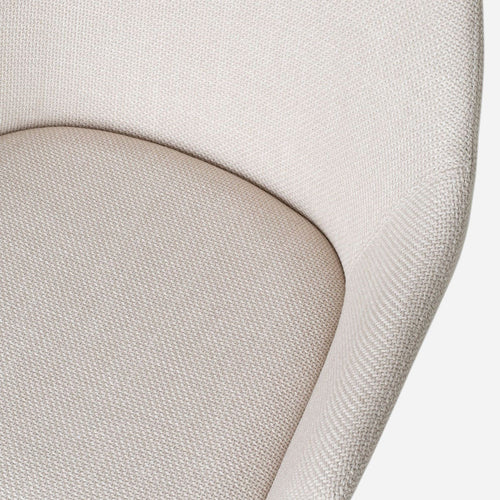 Nolon Noa-Mae Eetkamerstoelen Set van 2 - Beige - Witte Poten