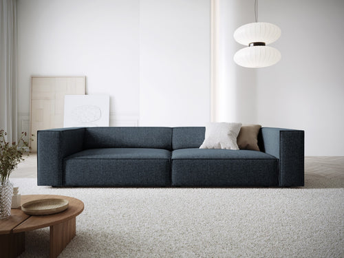 Cosmopolitan Design Bank Arendal 4-zits, chenille, koningsblauw - 102x244x70cm