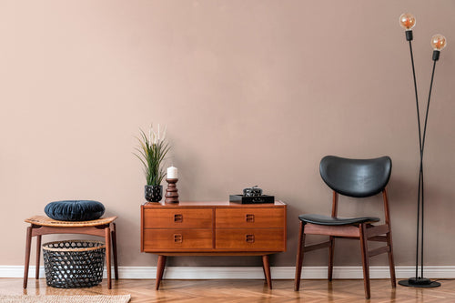 Livingwalls behang effen beige en roze - 53 cm x 10.05 m - AS-390982