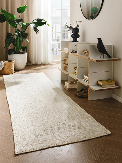 benuta jute loper Jutta - créme - 80x250 cm