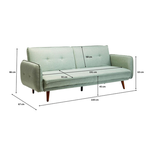 Kare Design Slaapbank Lizzy groen