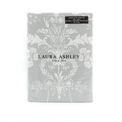 Laura Ashley Dekbedovertrek tweepersoons incl. 2 kussenslopen Josette Steel 200cm x 200cm - vtwonen shop