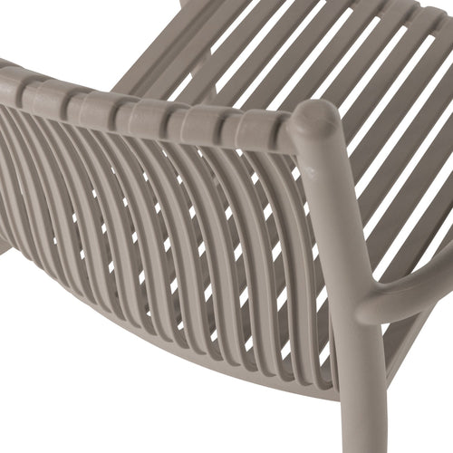 vtwonen tuinstoel Easy Going - Kunststof - Zand - Set van 2 - 84x56x57