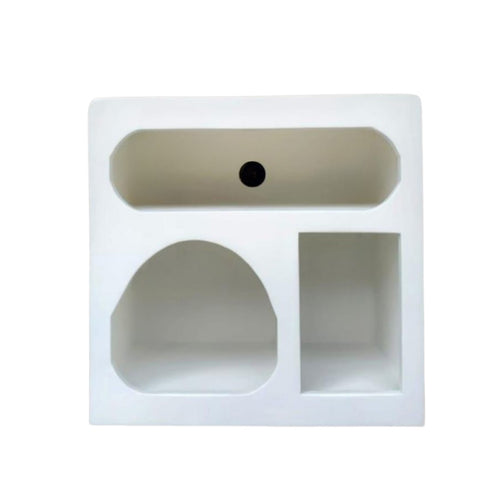 StarFurn Wandkastje Caya - Wit Hout - 60x33x60cm