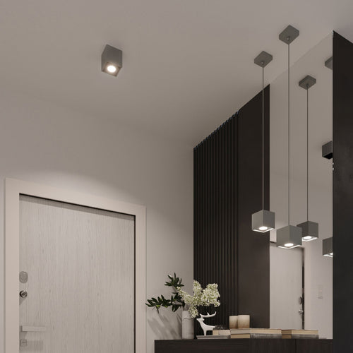 Sollux Lighting Plafondlamp QUAD 2 grijs - 26x11x12cm