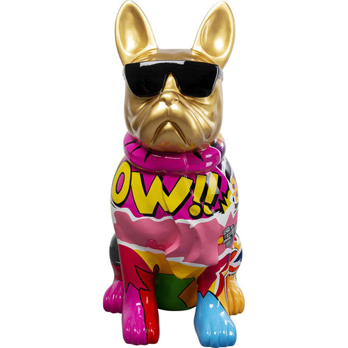Kare Design Woonaccessoires goud bulldog graffiti zonnebril 20cm