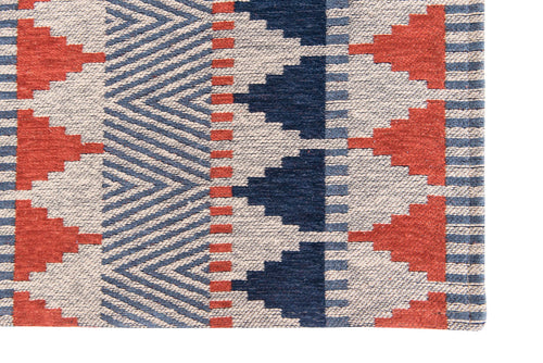 Belavita vloerkleed 8767 Indigo/Tabasco - Multicolor - 140 x 200 cm