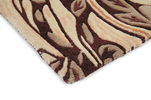 Laagpolig vloerkleed Morris & Co Pimpernel Aubergine 28805 200x280 cm - vtwonen shop