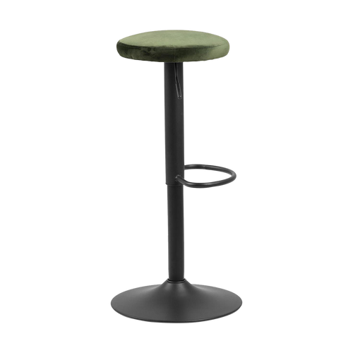 Lisomme Emma velvet barkruk donkergroen - 80 cm