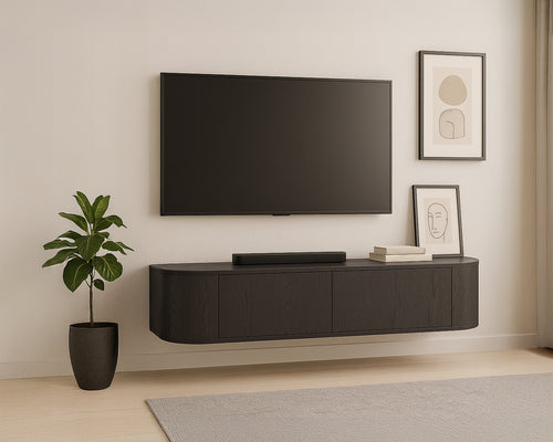 Livingfurn tv-meubel Novero Zwevend - bruin - 35x140x33