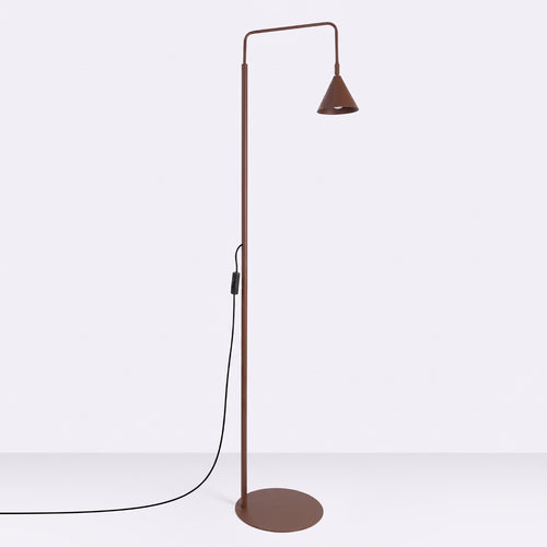 Sollux Lighting Vloerlamp NOX bruin - 30x30x165cm
