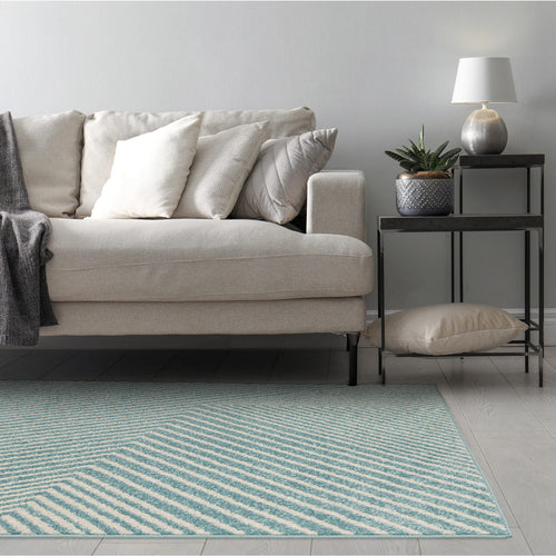 Vloerkleed Easy Living Muse Blue Cross Rug MU19 200x290 cm - vtwonen shop