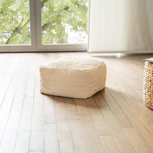 Home Deluxe Zitzak COSY Beige Kruk