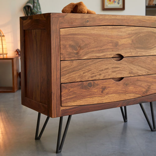 Tikamoon Massief palissander kindercommode - Bruin - vtwonen shop