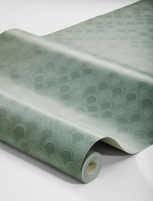 Borastapeter behang art deco motief groen - 53 cm x 10.05 m - 660857