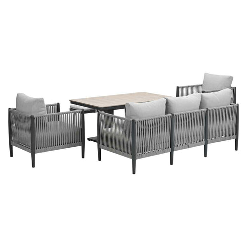 Garden Impressions loungeset Tavira - Brugge grey sand - 5-delig - vtwonen shop