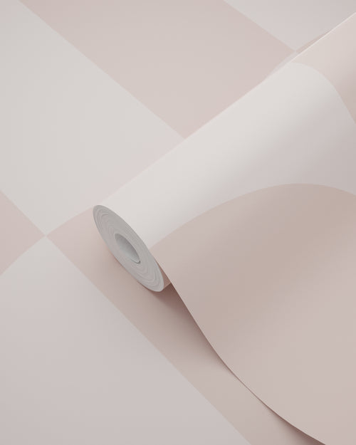 ESTAhome behang art deco bogen zacht roze en licht roze - 53 cm x 10.05 m - 139992 - vtwonen shop