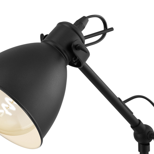 EGLO tafellamp Priddy - e27 - 42,5 cm - zwart/wit