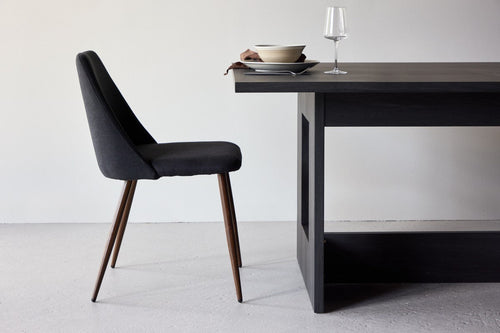 Rebellenclub Eetkamerstoel Kangasala - Set van 2 - Zwart Linnen - vtwonen shop